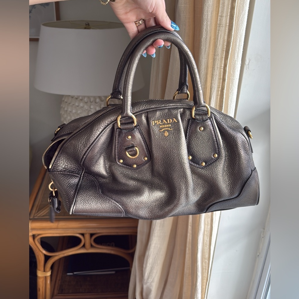 Prada Bronze Leather bag
